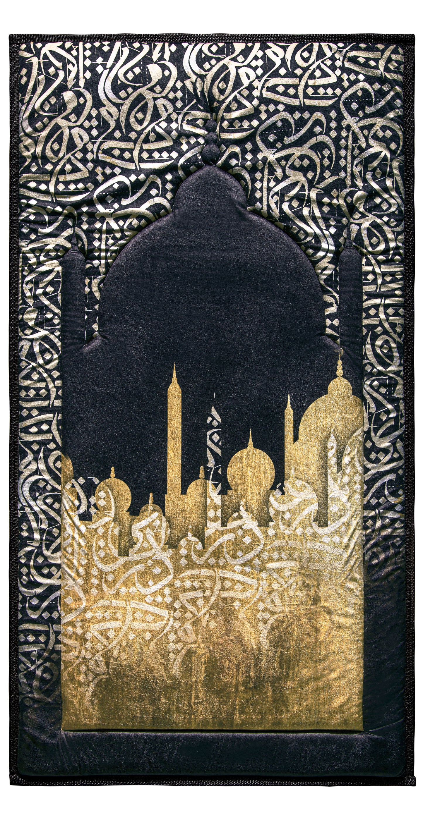 Dark Arabic Calligraphy Premium Gebedskleed