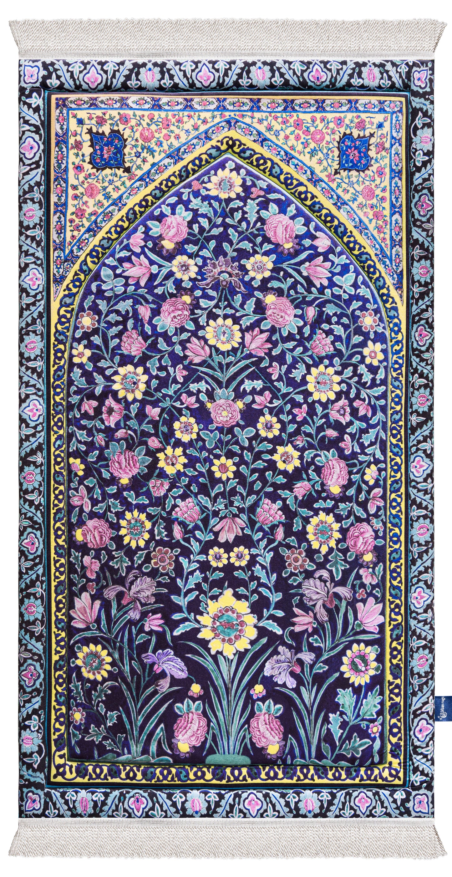 Navy Blossom Premium Gebedskleed