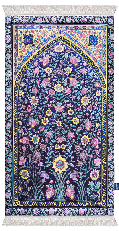 Navy Blossom Premium Gebedskleed