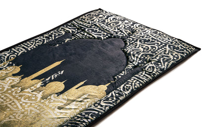 Dark Arabic Calligraphy Premium Gebedskleed