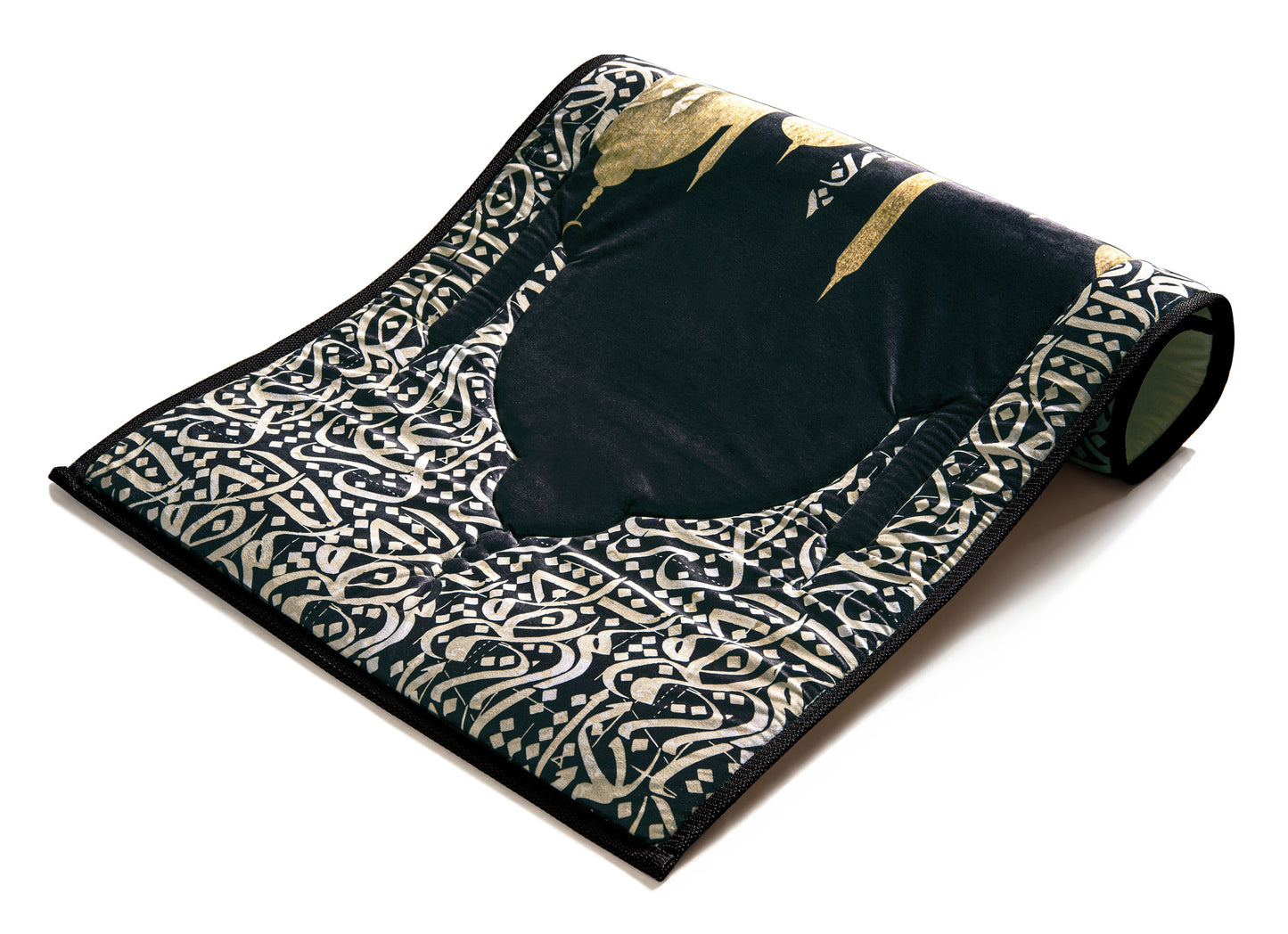 Dark Arabic Calligraphy Premium Gebedskleed