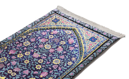Navy Blossom Premium Gebedskleed