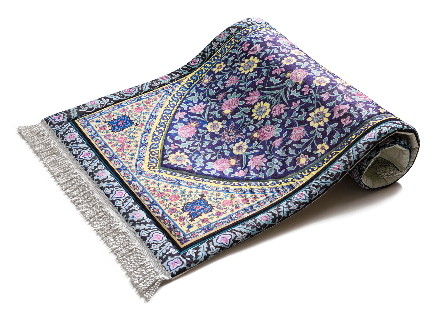 Navy Blossom Premium Gebedskleed